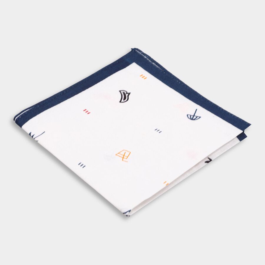 Boys' 100% Cotton Hanky , White, large image number null