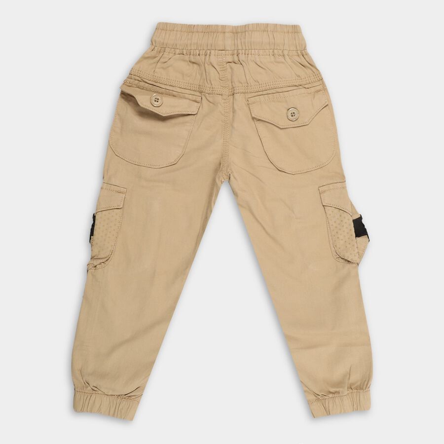 Boys' 100% Cotton Trousers, गहरा पीला, large image number null