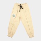 Boys Beige Jogger Fit Drawstring Pyjama, Beige, small