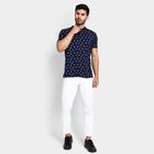 Men's Henley Half Sleeves T-Shirt , Navy Blue, small image number null