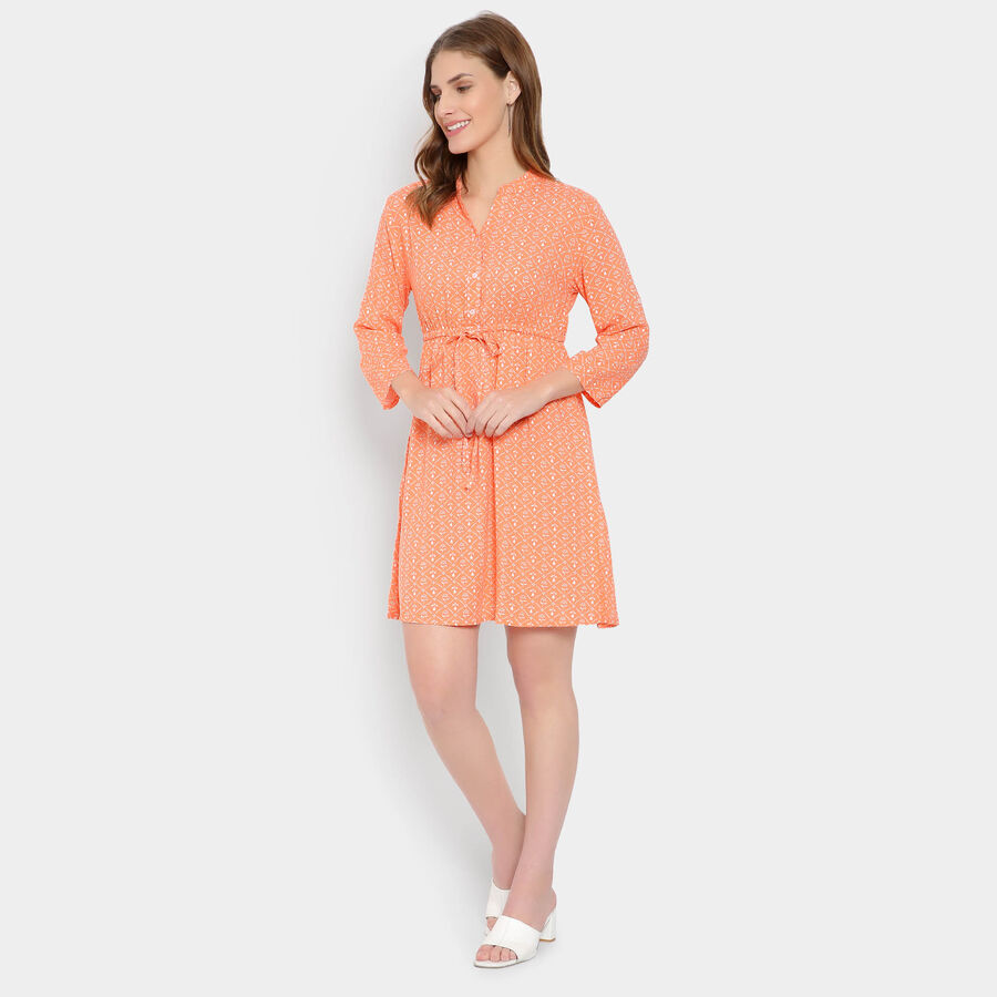 All Over Print Dress, मूँगा (कोरल), large image number null
