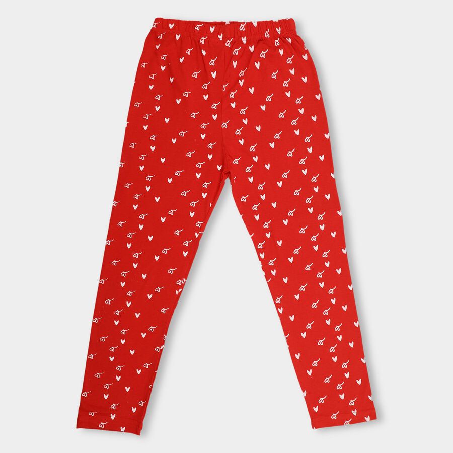 Girls' Pyjama, Red, large