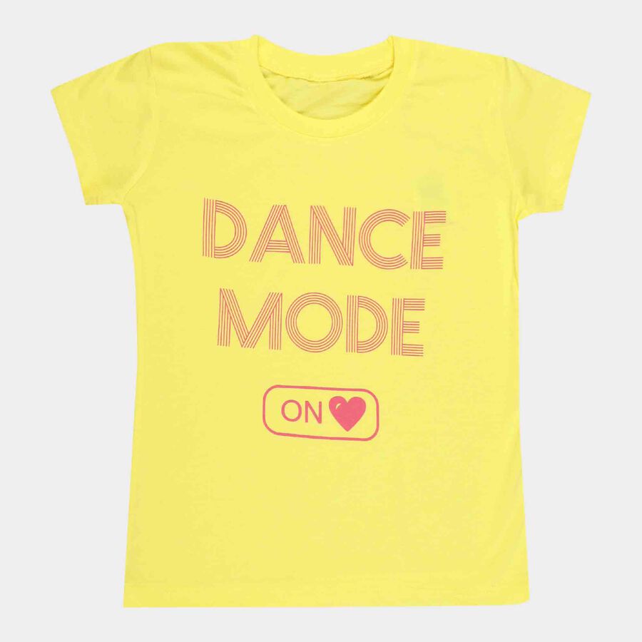 Girls T-Shirt, Yellow, large image number null