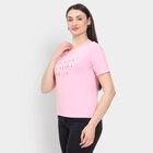 Ladies' Round Neck T-Shirt, हल्का गुलाबी, small image number null