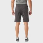 Men's Dark Grey Regular Fit Side Panel Jamaican Shorts, गहरा ग्रे, small
