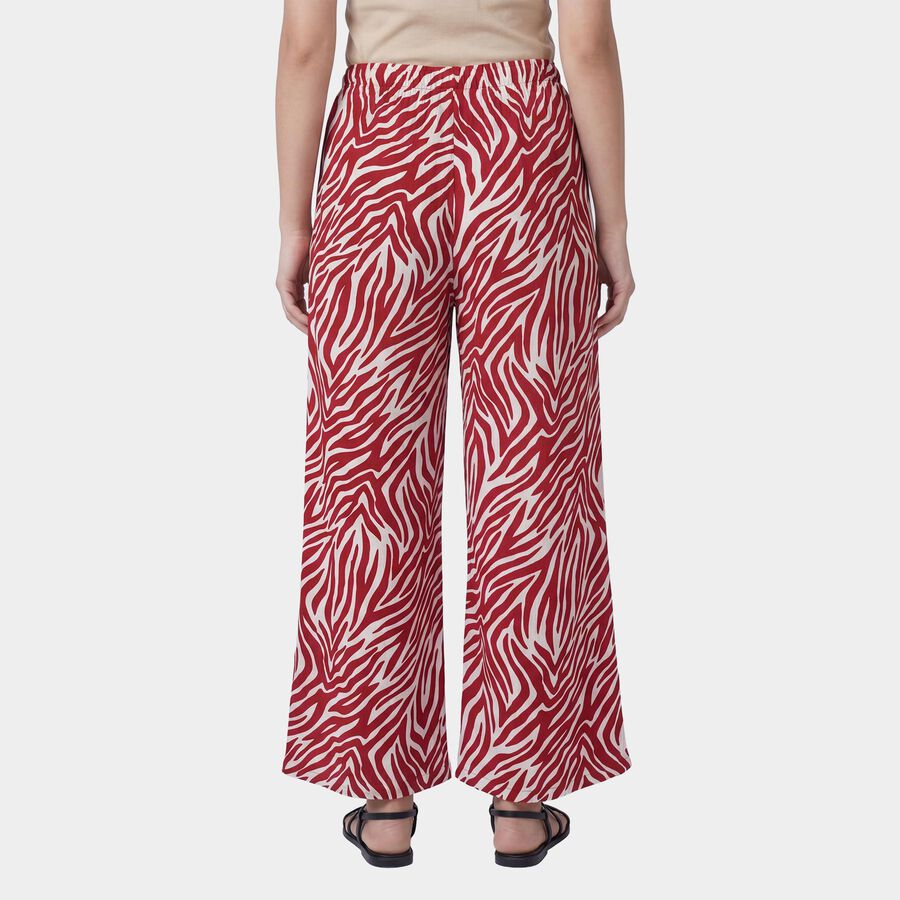 Women's Maroon Relaxed Fit Solid Pyjama, मरून, large