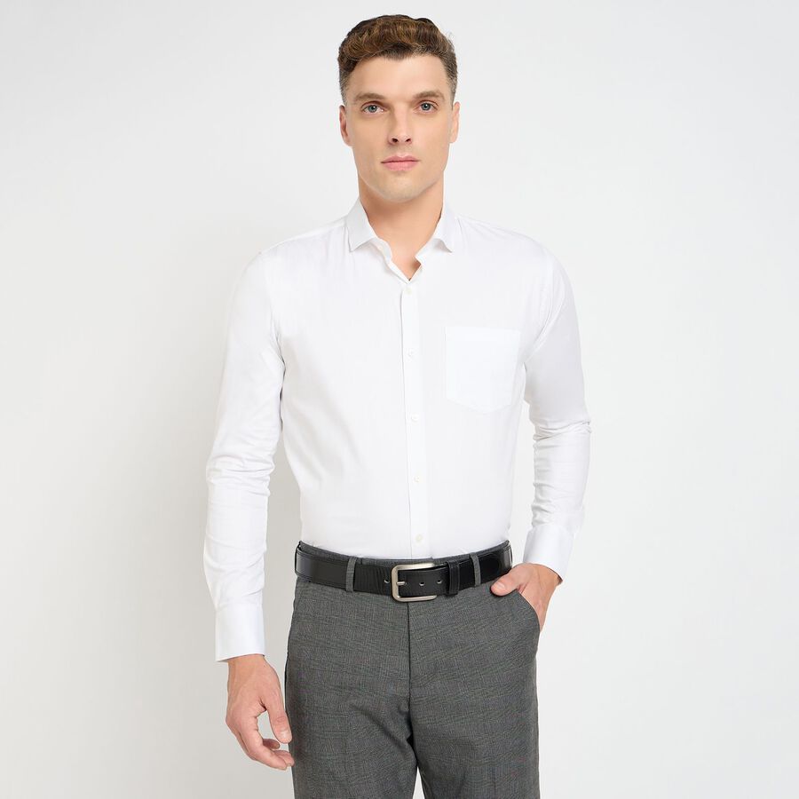 Men's Formal Shirt, सफ़ेद, large image number null