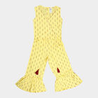 Girls Printed Jumpsuit, Yellow, small image number null