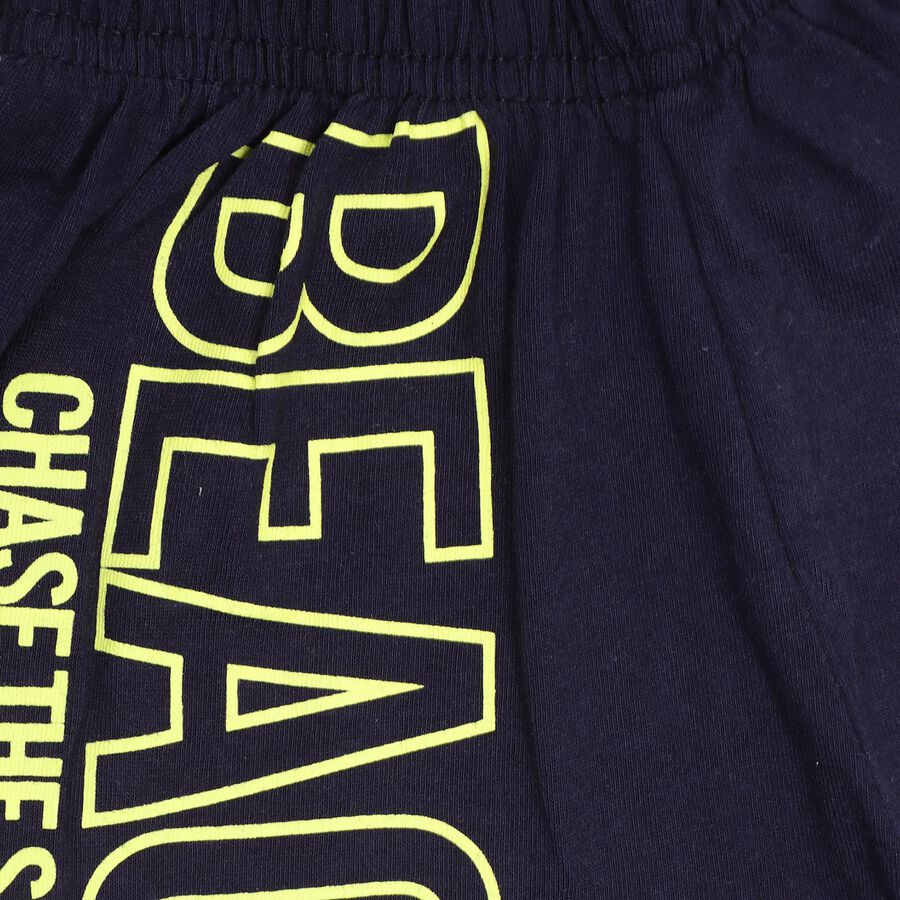 Boys' 100% Cotton Knit Baba Suit , Melange Light Grey, large image number null