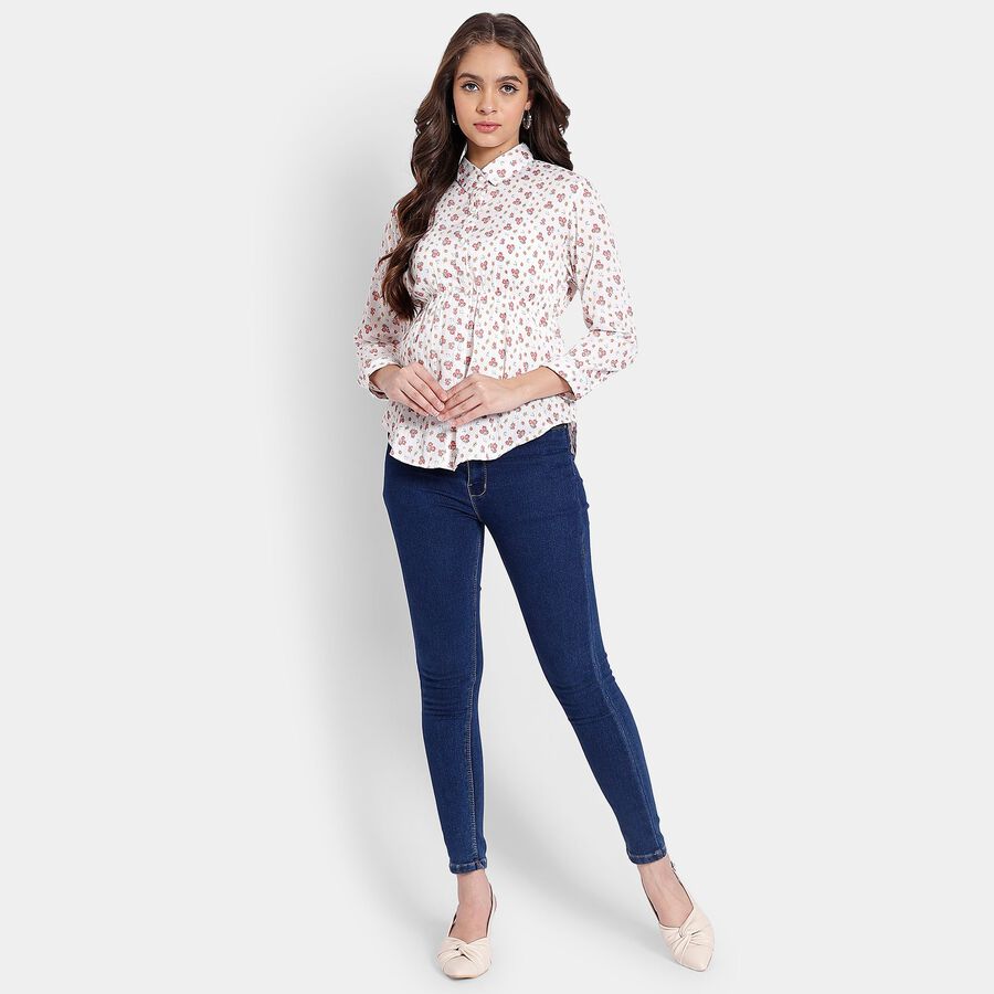 Ladies' Shirt, सफ़ेद, large image number null