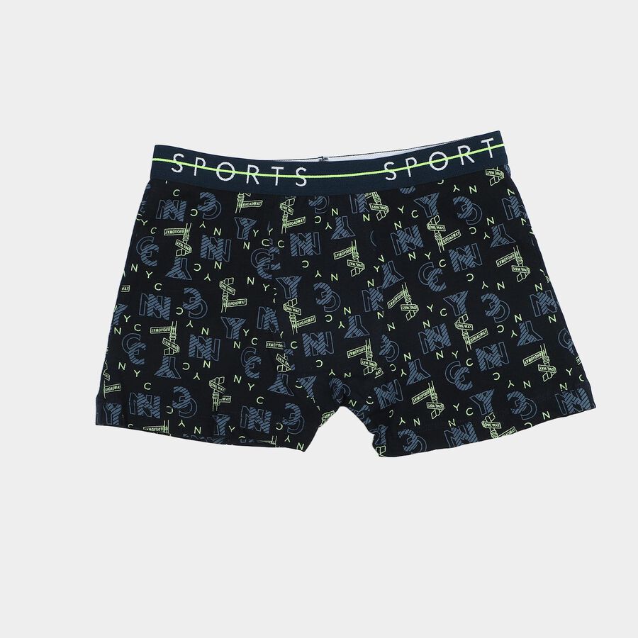Boys Navy Blue Regular Fit Printed Briefs, नेवी ब्लू, large