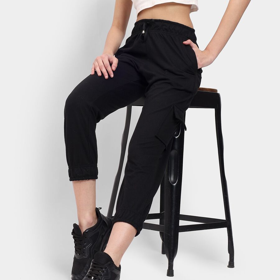 Ladies' Track Pants , काला, large image number null