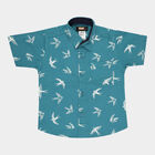 Boys Cotton Casual Shirt, Teal Blue, small image number null