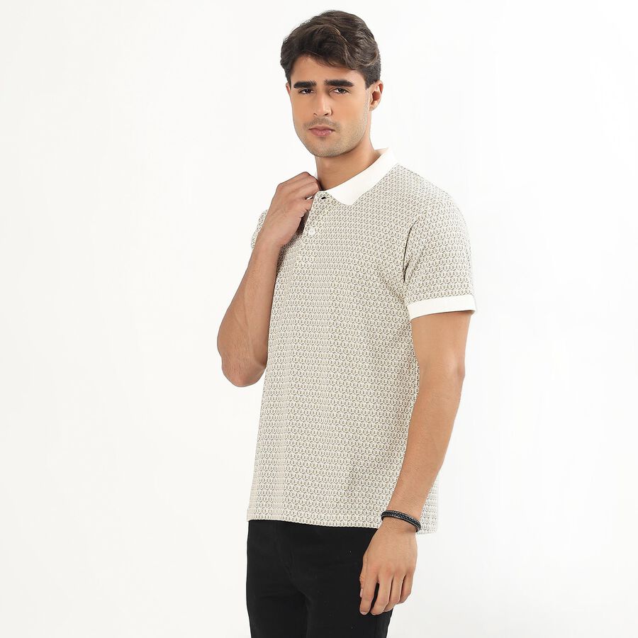 Men's Collared Half Sleeves T-Shirt , गहरा पीला, large image number null