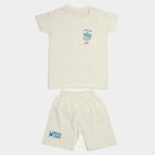 Boys' Knit Baba Suit, White, small
