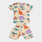 Boys' 100% Cotton Suit Night, Beige, small image number null