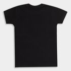 Boys' 100% Cotton Half Sleeves T-Shirt , Black, small image number null