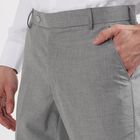 Men's Slim Fit Formal Trousers, हल्का ग्रे, small image number null