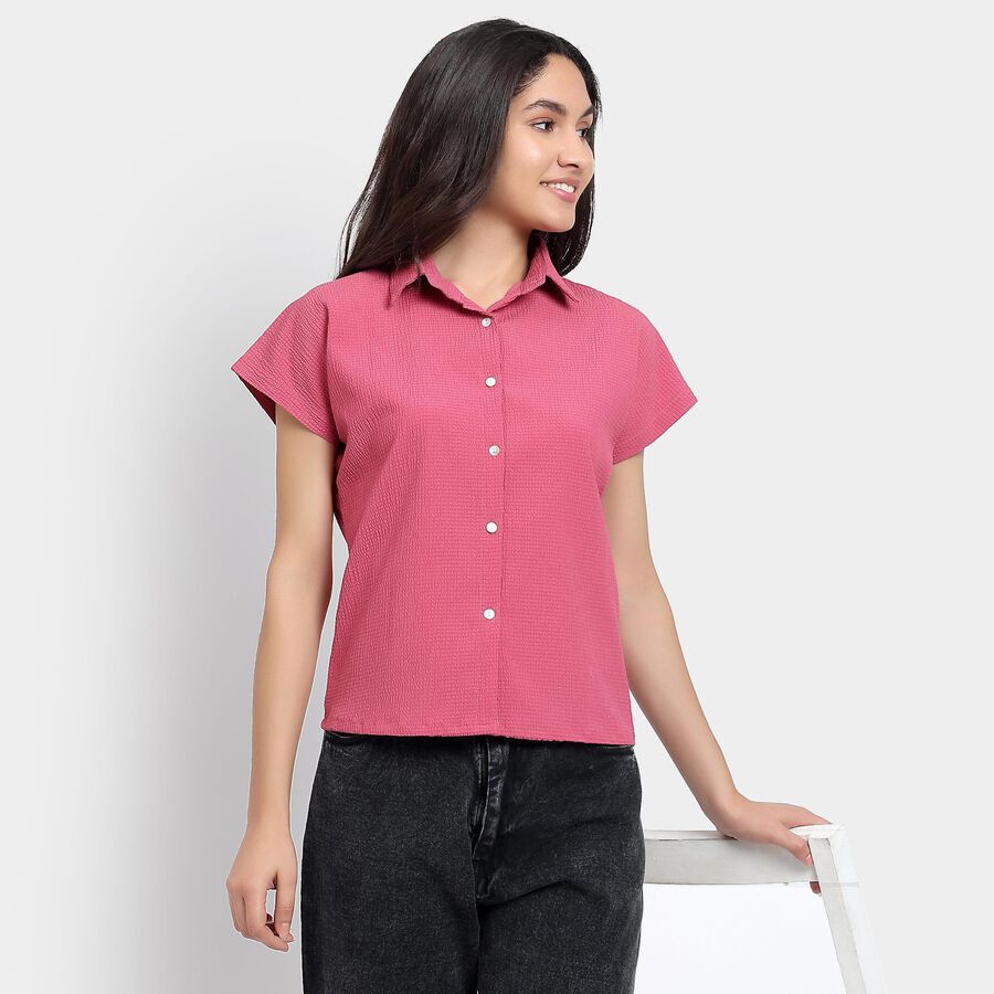 Ladies' Shirt, गुलाबी, large image number null