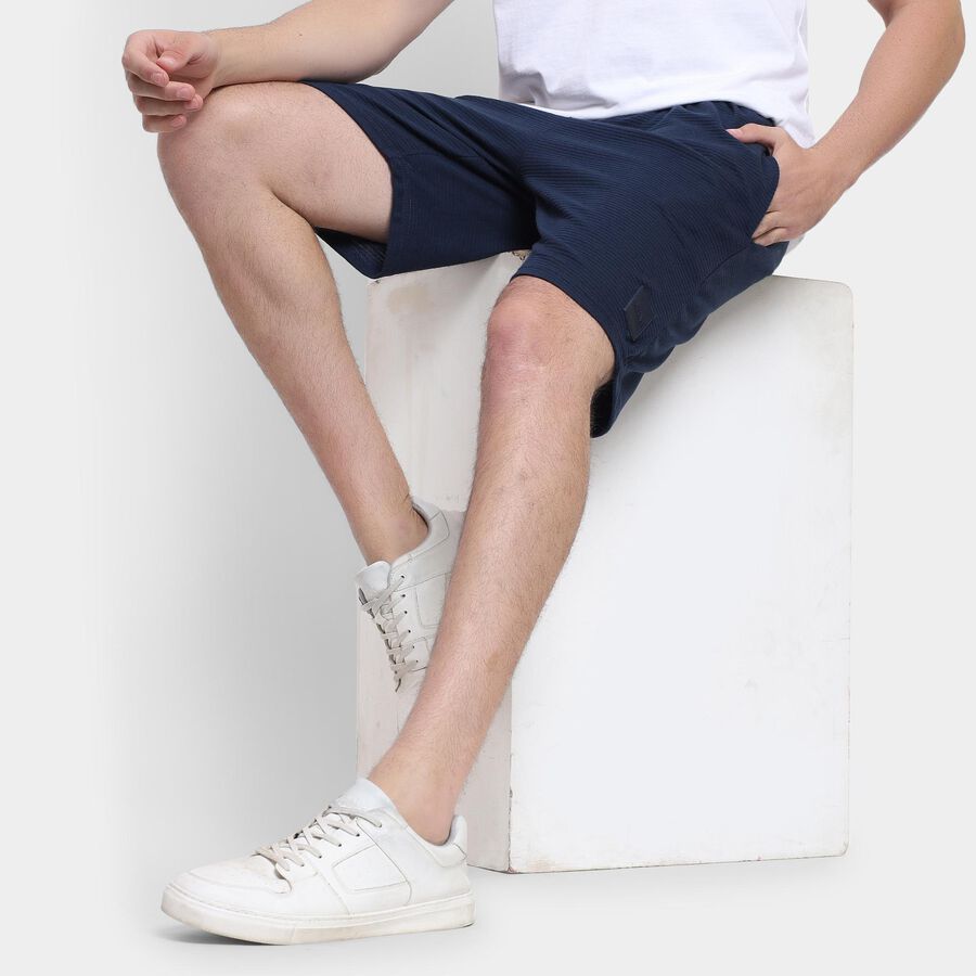 Men's Bermudas, Navy Blue, large