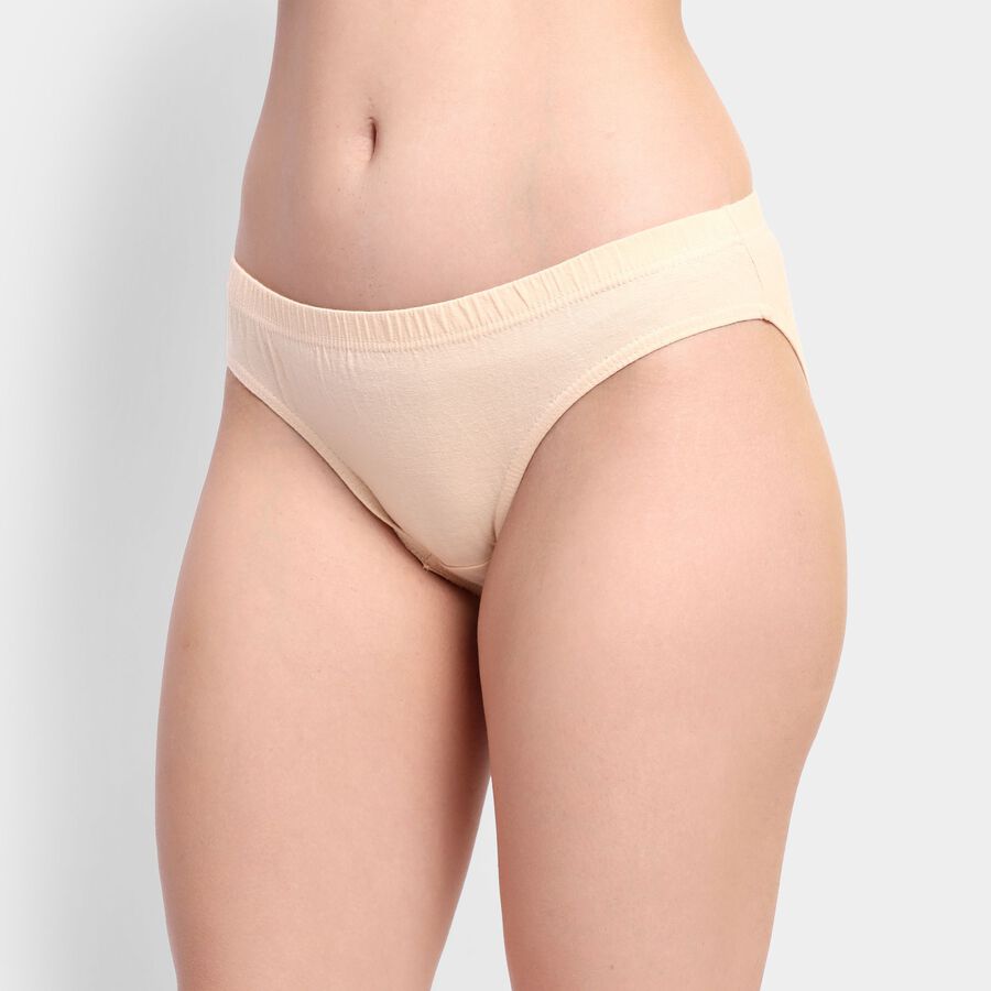 Ladies' 100% Cotton Panty, पीच, large image number null