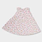 Infant Girls' 100% Cotton Frock , हल्का गुलाबी, small image number null
