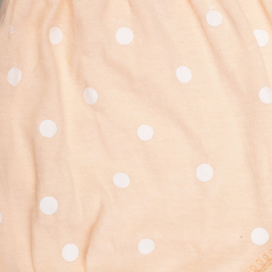Girls Cotton Bloomer, Peach, large image number null