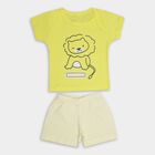 Infant Boys' 100% Cotton Baba Suit , Yellow, small