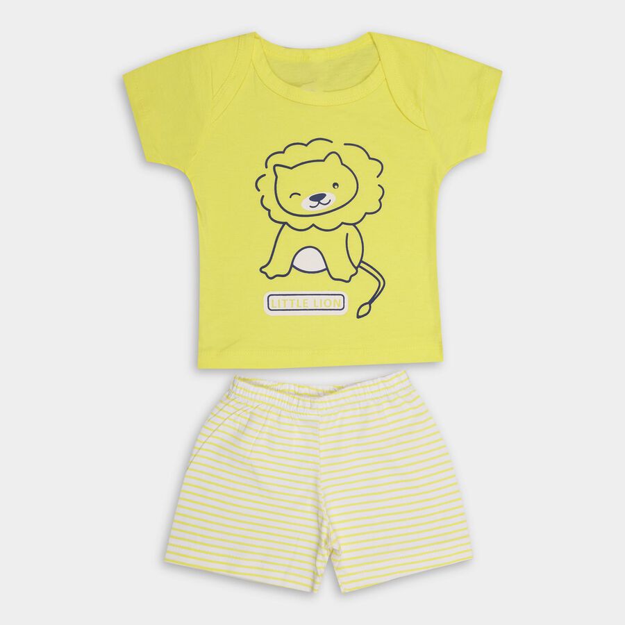 Infant Boys' 100% Cotton Baba Suit , Yellow, large