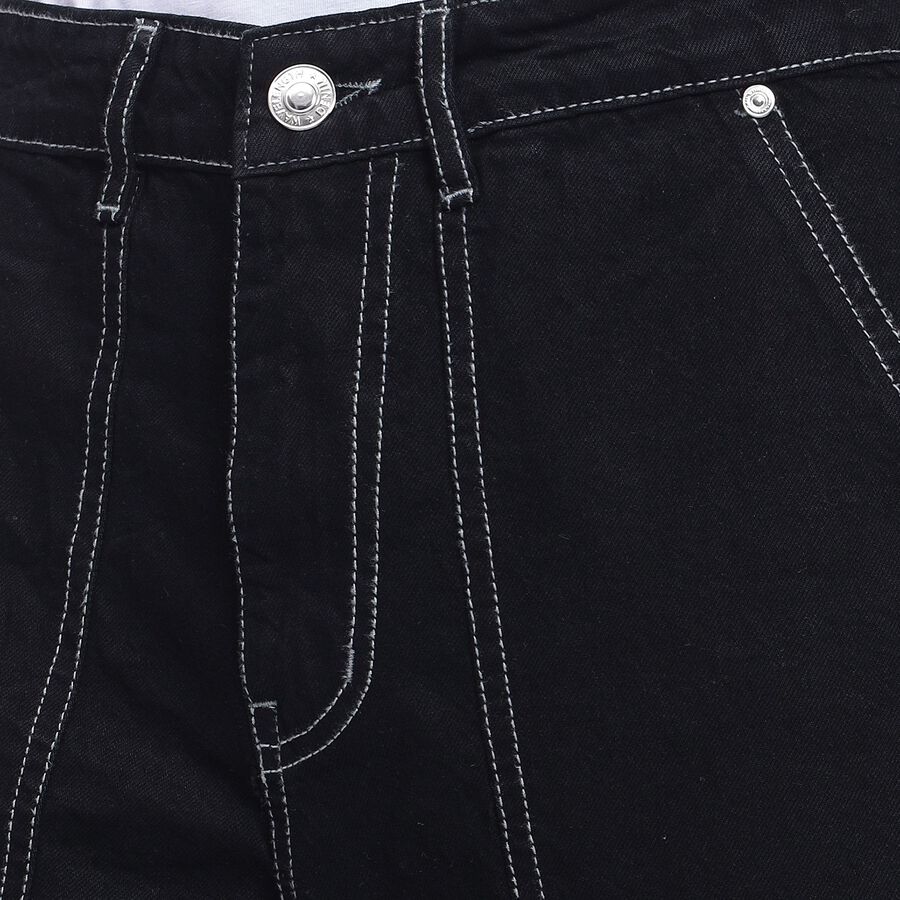 Men's 100% Cotton Jeans, Black, large image number null
