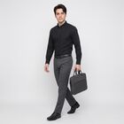 Men's Black Slim Fit Formal Shirt, काला, small