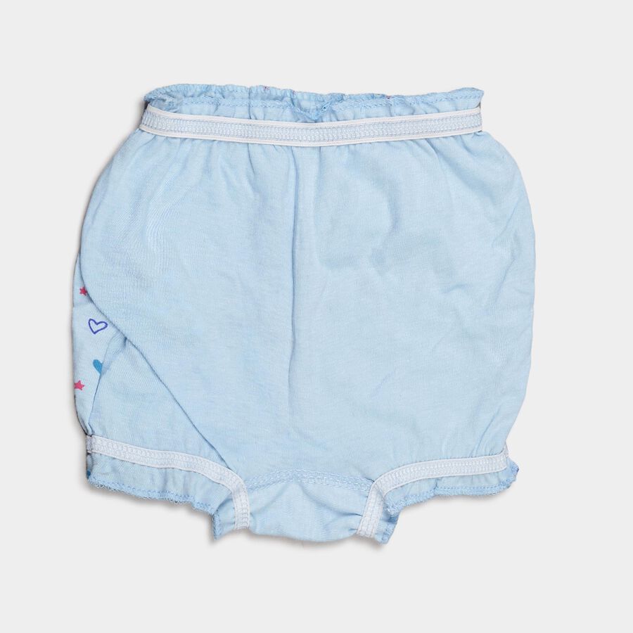 Girls Cotton Printed Bloomer, Light Blue, large image number null