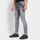 Men's Skinny Jeans , हल्का ग्रे, small