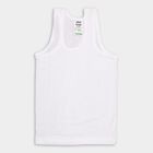 Boys' 100% Cotton Vest (Pack of 2), White, small image number null