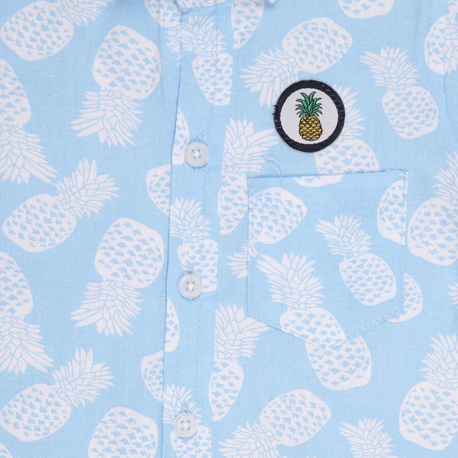 Infants' 100% Cotton Shirt, Light Blue, large image number null
