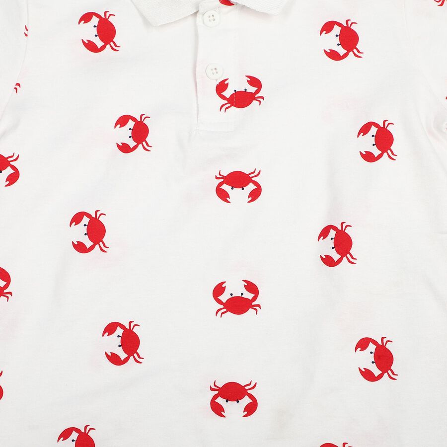 Boys White Cotton Round Neck Casual Boys T-Shirt, सफ़ेद, large