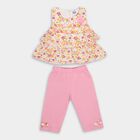 Girls' Capri Set, सफ़ेद, small image number null