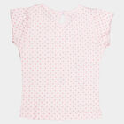 Infants Cotton Printed T-Shirt, Light Pink, small image number null