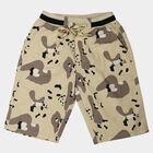 Boys' Beige Regular Fit Camo Print Jamaican Shorts, Beige, small