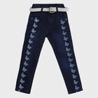 Girls' Jeans, Dark Blue, small