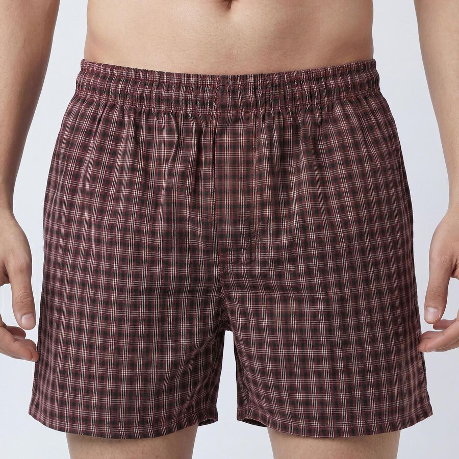 Men's Wine Regular Fit Boxers, Wine, large