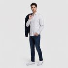 Men's Off White Cotton Floral Casual Shirt, Off White, small