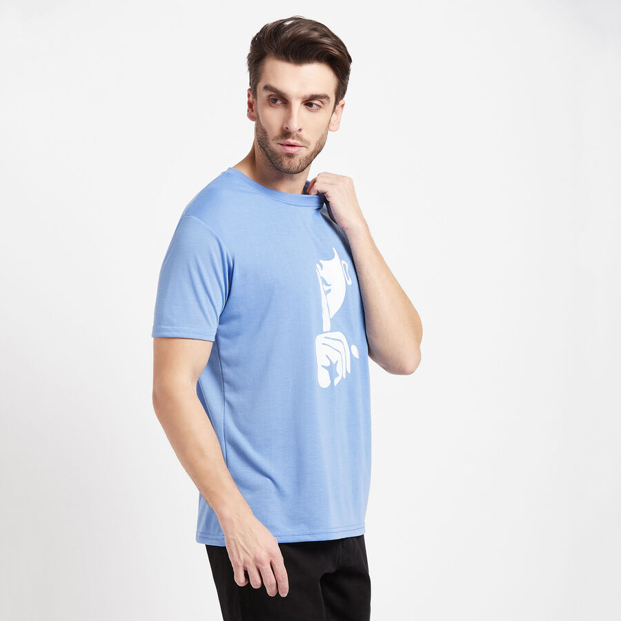 Round Neck T-Shirt, Light Blue, large image number null