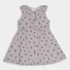 Girls' 100% Cotton Frock, काला, small image number null