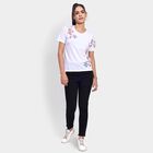 Ladies' Round Neck T-Shirt , सफ़ेद, small image number null