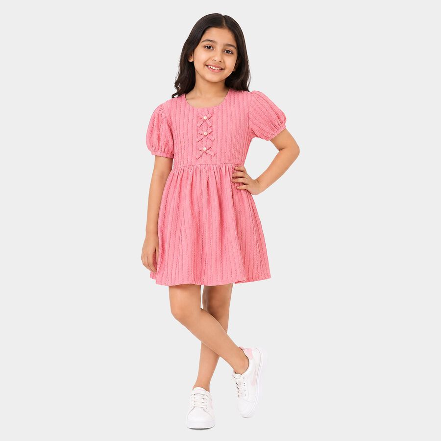 Girls' Dress, Light Pink, large