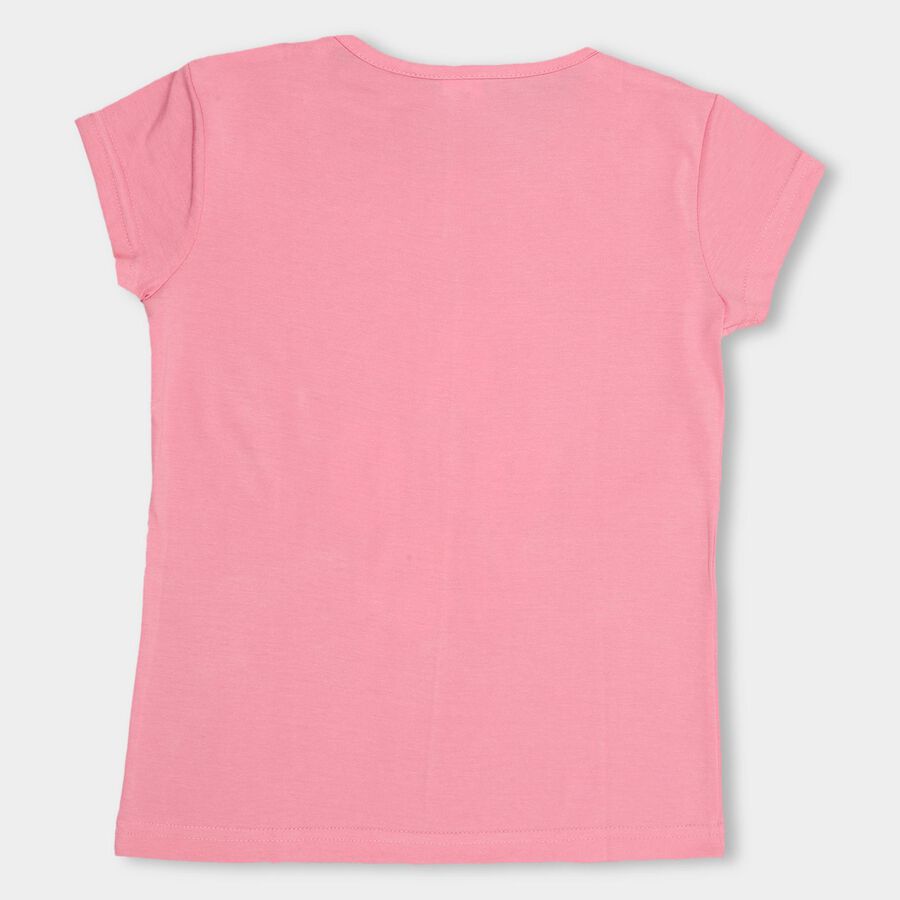 Girls' T-Shirt , गुलाबी, large image number null
