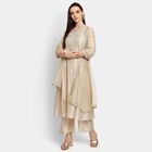 Ladies' Kurta Pyjama Set with Dupatta, हल्का ग्रे, small image number null