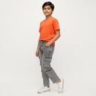 Boys' 100% Cotton Jeans, Light Grey, small image number null