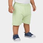 Infants' Light Green Cotton Printed Half Pant, हल्का हरा, small